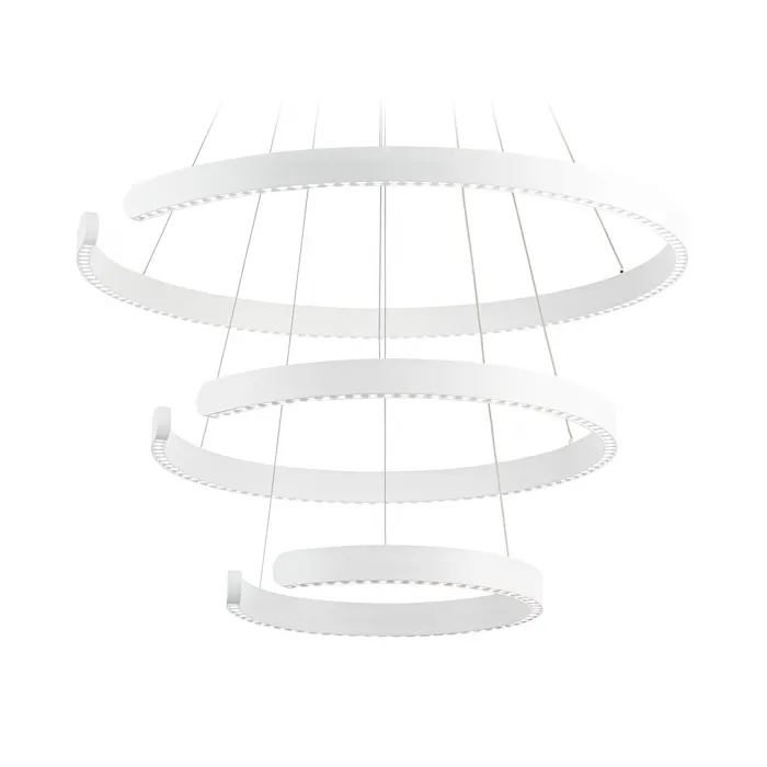 Светильник подвесной светодиодный FL5887/3 WH белый 90W 3000K/4200K/6400K D800/600/400*1200 (без ПДУ) от NovaLamp