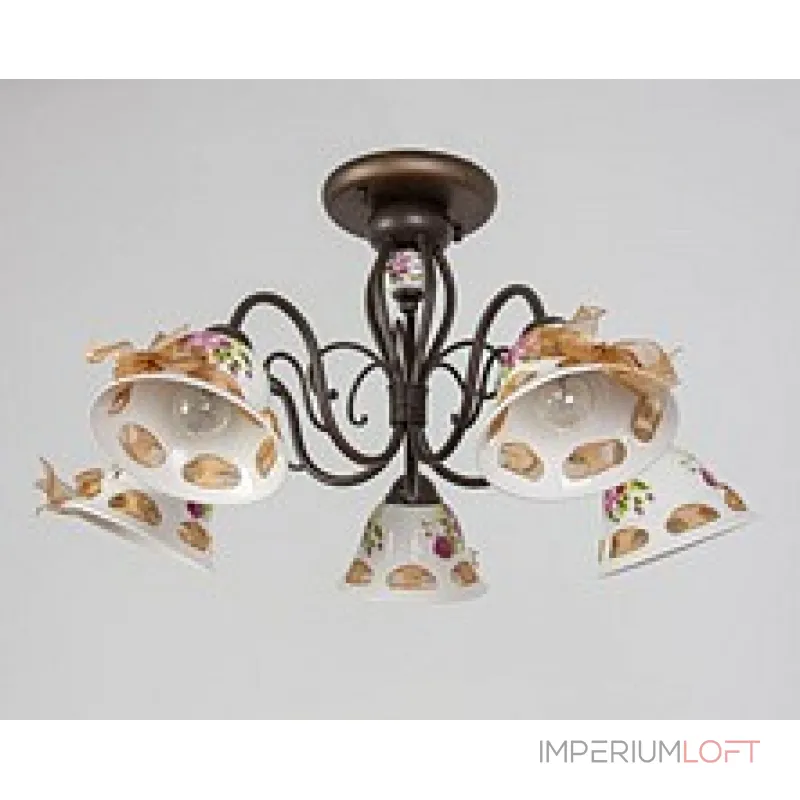 Люстра на штанге Abrasax Emilia MDK9424/5B Coffee Люстра на штанге Abrasax Emilia MDK9424/5B Coffee