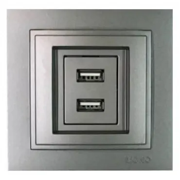 Розетка USB Mono Electric Despina 102-242405-178