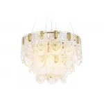 Подвесная люстра с хрусталем TR5388/12 GD/FR золото/белый матовый E27*12 max 40W D600*400 от NovaLamp