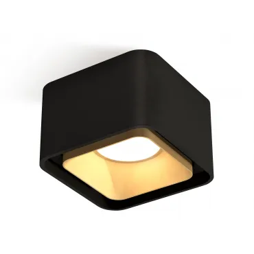Комплект накладного светильника XS7833004 SBK/SGD черный песок/золото песок MR16 GU5.3 (C7833, N7704)