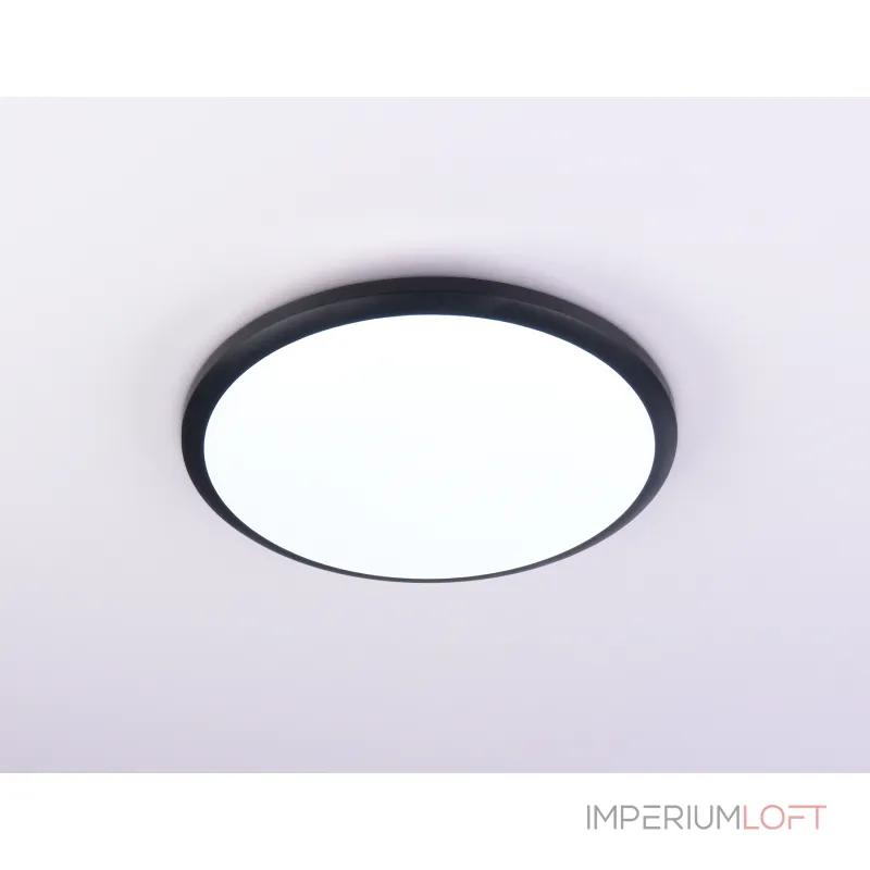 Потолочный светодиодный светильник FZ1233 BK черный IP44 22W 6400К D260*55 (Без ПДУ) от NovaLamp