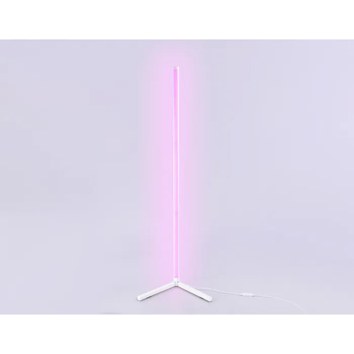 Светильник светодиодный напольный RGB с пультом FL8020 WH белый LED 15W RGB D32*1250 (ПДУ РАДИО 2.4G) от NovaLamp