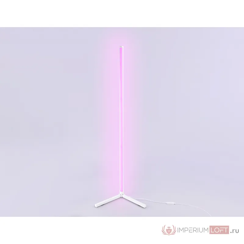 Светильник светодиодный напольный RGB с пультом FL8020 WH белый LED 15W RGB D32*1250 (ПДУ РАДИО 2.4G) от NovaLamp