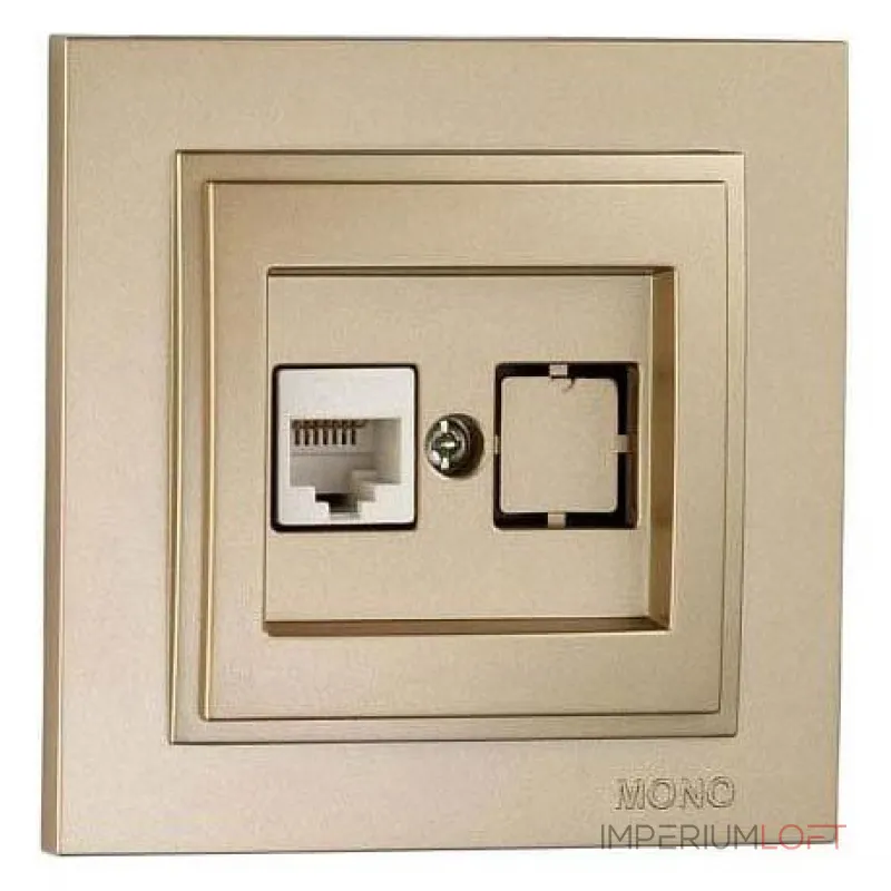 Розетка Ethernet RJ-45 Mono Electric Despina 102-222205-125