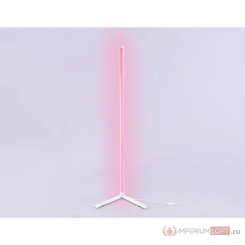 Светильник светодиодный напольный RGB с пультом FL8020 WH белый LED 15W RGB D32*1250 (ПДУ РАДИО 2.4G) от NovaLamp
