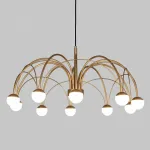 Люстра на штанге Eurosvet Ragno 90030/10 LED золото от ImperiumLoft