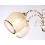 Подвесная люстра TR3189/5 GD/CL/FR золото/прозрачный/белый матовый E27/5 max 40W D600*285 от NovaLamp