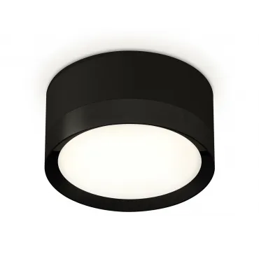 Комплект накладного светильника XS8102002 SBK/PBK черный песок/черный полированный GX53 (C8102, N8113)