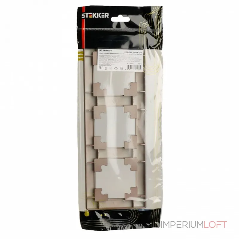Рамка на 3 поста Stekker PFR00-7003-04 39819 от ImperiumLoft Рамка на 3 поста Stekker PFR00-7003-04 39819 от ImperiumLoft