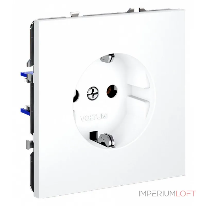 Розетка с заземлением без рамки Voltum S70 VLS040102 от ImperiumLoft
