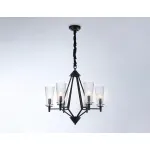 Подвесная люстра со сменной лампой TR3237/6 BK черный E14/6 max 40W D610*585 от NovaLamp
