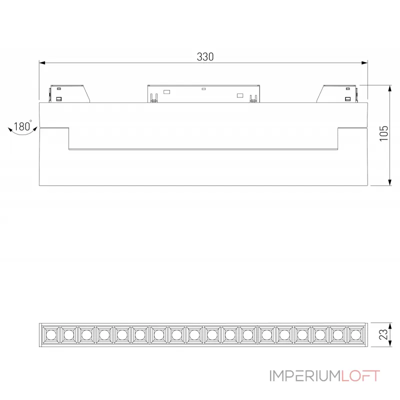 Накладной светильник Elektrostandard Slim Magnetic a067371