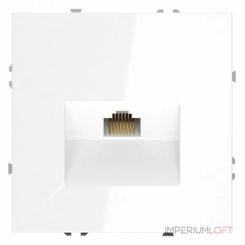 Розетка компьютерная встраиваемая S70 RJ45 кат.6 (белый глянцевый) Voltum VLS060101 Розетка компьютерная встраиваемая S70 RJ45 кат.6 (белый глянцевый) Voltum VLS060101