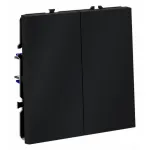 Выключатель двухклавишный без рамки Voltum S70 VLS020107 от ImperiumLoft