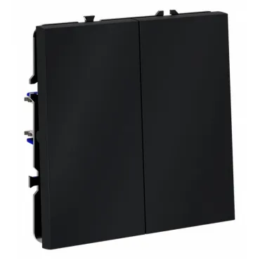 Выключатель двухклавишный без рамки Voltum S70 VLS020107