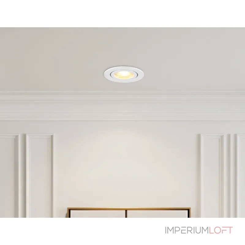 Светильник встраиваемый IP44 с высокой степенью пылевлагозащиты TN1150 WH белый IP44 GU5.3 D85*28 от NovaLamp