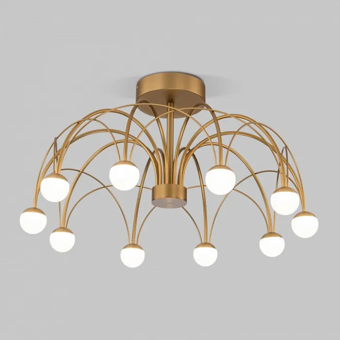 Люстра на штанге Eurosvet Ragno 90031/10 LED золото от ImperiumLoft