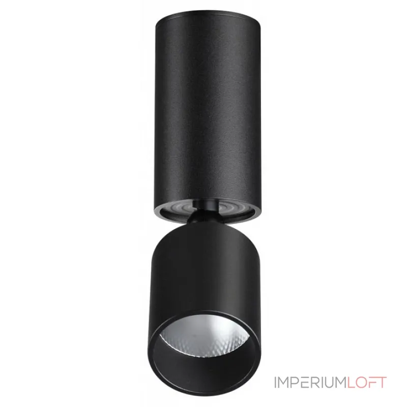 Светильник накладной светодиодный IP20 LED 10W 85-265V 3000K 1100Лм TUBO 359317 OVER NT24 000 Черный
