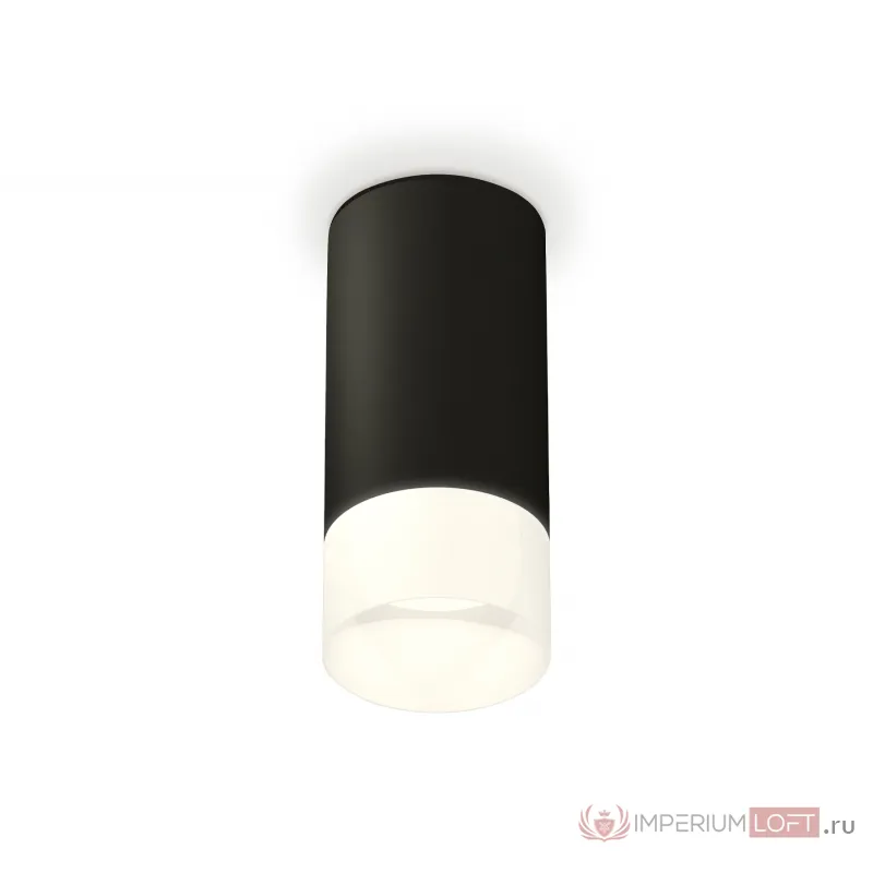 Комплект накладного светильника с акрилом XS8162003 SBK/FR черный песок/белый матовый GX53 (C8162, N8402) от NovaLamp