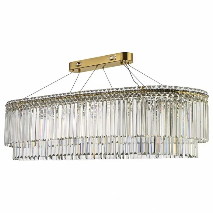 Подвесная люстра Arti Lampadari Ovindoli Nickel Ovindoli L 1.5.120x40.101 G от ImperiumLoft