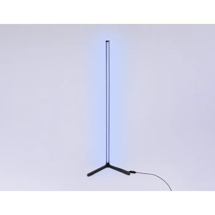 Светильник светодиодный напольный RGB с пультом FL8022 BK черный LED 15W RGB D32*1250 (ПДУ РАДИО 2.4G) от NovaLamp