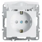 Розетка с заземлением и со шторками без рамки с крышкой Stekker PST16-9112 39319