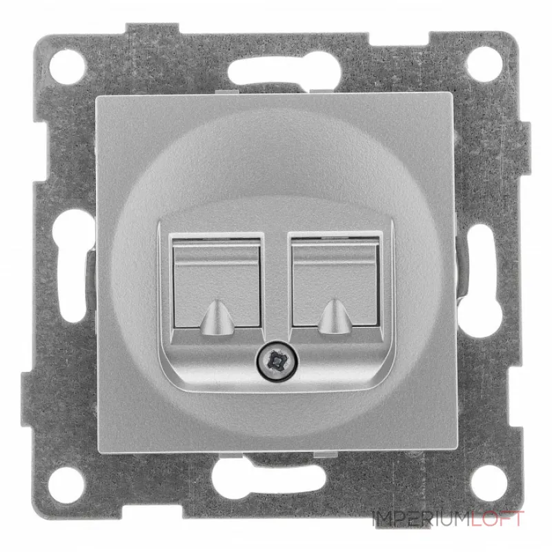 Розетка двойная Ethernet RJ-45 без рамки Gusi Electric BRAVO С10К2-004