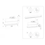 Светильник светодиодный трековый GL6806 WH белый LED 12W 4200K 230*22*87 от NovaLamp