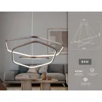 Подвесной светодиодный светильник FL366/3 CF кофе 84W 4200K D400/600/800*1200 (без ПДУ) от NovaLamp