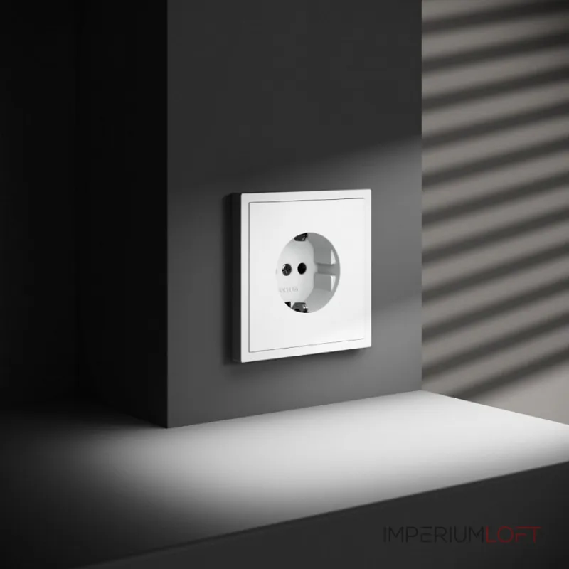 Розетка с заземлением без рамки Voltum S70 VLS040102 от ImperiumLoft