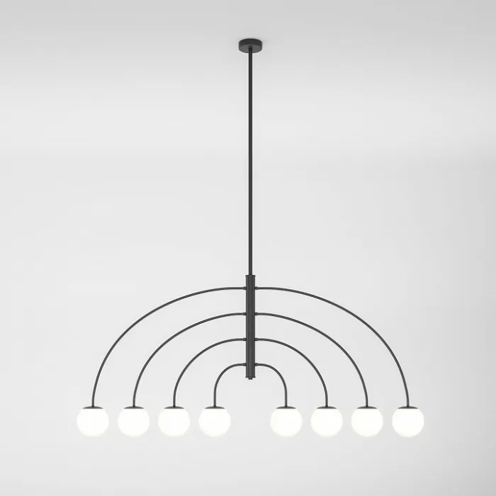Люстра на штанге Eurosvet Cenacolo 30179/8 черный от ImperiumLoft