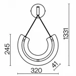 Бра Maytoni Maya P091WL-L18G3K1 от ImperiumLoft