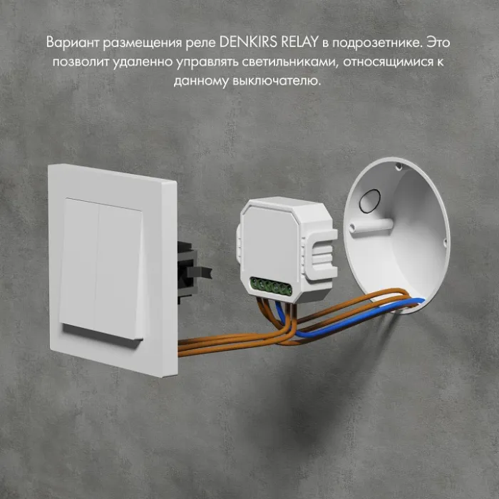 Контроллер-диммер Wi-Fi для смартфонов и планшетов Denkirs Relay RL1004-DM/1 от ImperiumLoft