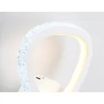 Настенный светодиодный светильник с выключателем на корпусе FA9557 WH белый 20W 6400K/3000K 220*250*70 от NovaLamp