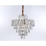 Подвесная люстра с хрусталем TR5233/12 SGD/CL/FR золото/прозрачный/белый матовый E27*12 max 40W D600*610 от NovaLamp