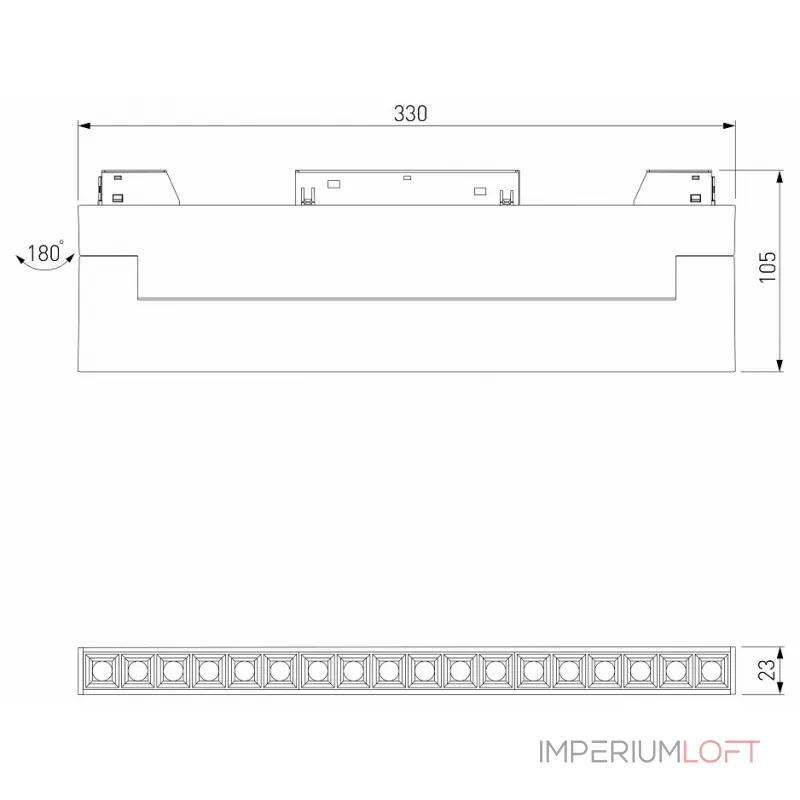 Накладной светильник Elektrostandard Slim Magnetic a067371
