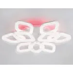 Светильник потолочный светодиодный с RGB подсветкой и пультом FA3929/6+3 WH белый 180W 3000K/4200K/6400K+RGB D680*110 (ПДУ РАДИО 2.4G) от NovaLamp