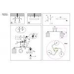 Светильник потолочный TR303217/3 WH/CH/SM белый/хром/дымчатый E27*3 max 60W D540*250 от NovaLamp