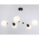 Подвесной светильник TR2546/5 WH/BK белый/черный E27/5 max 60W 950*600*450 от NovaLamp