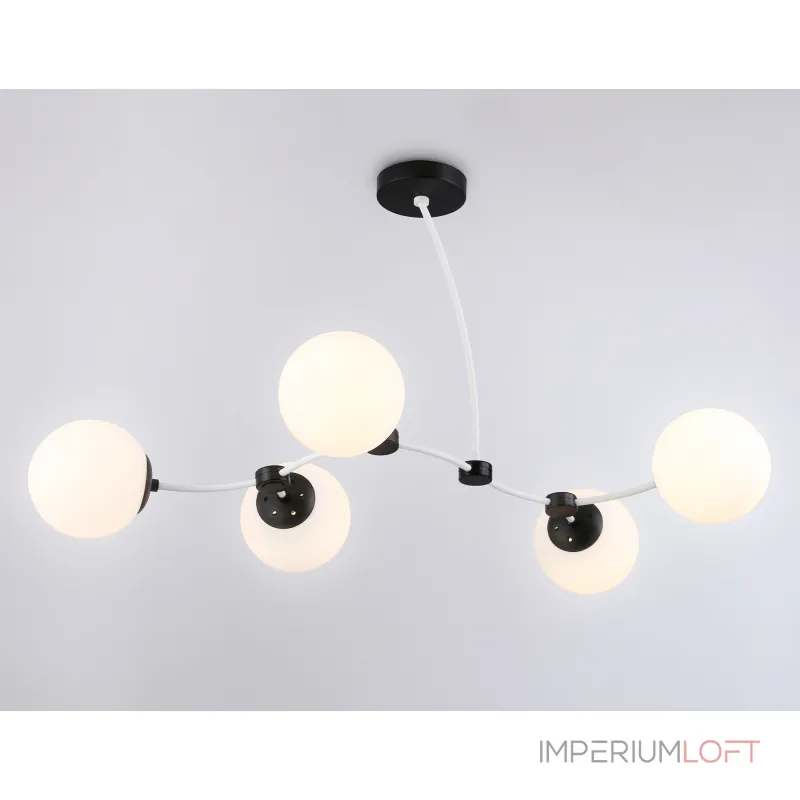 Подвесной светильник TR2546/5 WH/BK белый/черный E27/5 max 60W 950*600*450 от NovaLamp