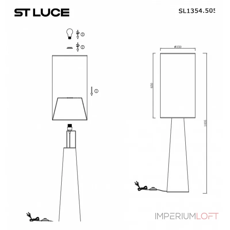 Торшер ST-Luce Jackie SL1354.505.01 Торшер ST-Luce Jackie SL1354.505.01