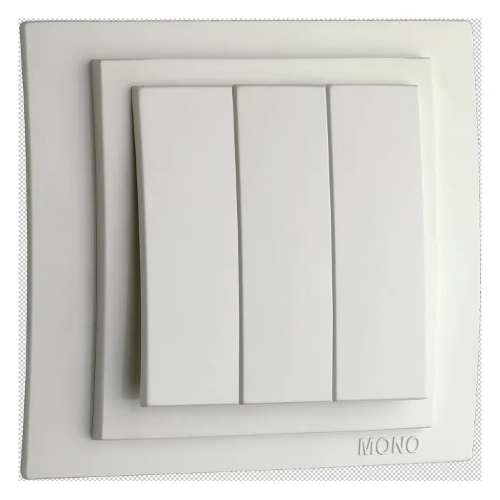 Выключатель трехклавишный без рамки Mono Electric Larissa 103-191922-114 от ImperiumLoft