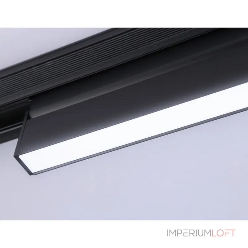 Светильник светодиодный трековый для шинопровода Magnetic GL4062 BK черный IP20 12W 4200K 48V 223*22*105 от NovaLamp