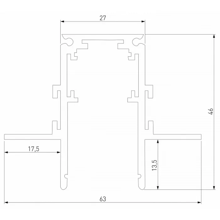 Трек встраиваемый Elektrostandard Slim Magnetic a067495 от ImperiumLoft