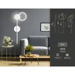 Настенный поворотный светодиодный светильник FL5191 SWH белый песок LED 3000K 9W 600*221*30 от NovaLamp