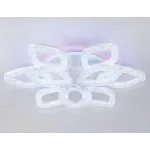 Светильник потолочный светодиодный с RGB подсветкой и пультом FA3929/6+3 WH белый 180W 3000K/4200K/6400K+RGB D680*110 (ПДУ РАДИО 2.4G) от NovaLamp