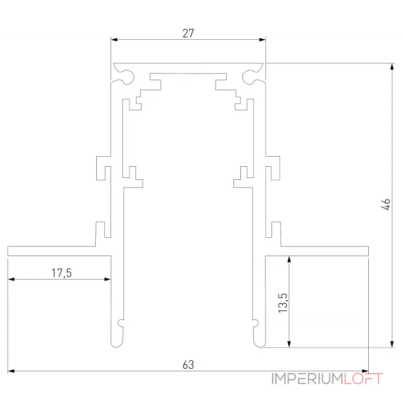Трек встраиваемый Elektrostandard Slim Magnetic a067495