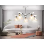 Подвесная люстра TR9093/5 WH/CH белый/хром E27*3 max 40W D570*270 от NovaLamp