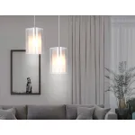 Подвесной светильник TR3682 CH/SM/FR хром/дымчатый/белый матовый E14 max 40W D110*950 от NovaLamp